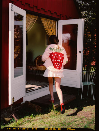Strawberry Colossal Knit Cardigan
