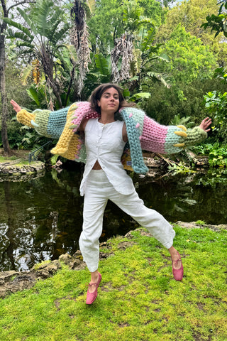 Sherbet Colossal Knit Cardigan