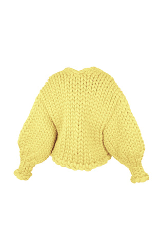 Yellow Colossal Knit Cardigan