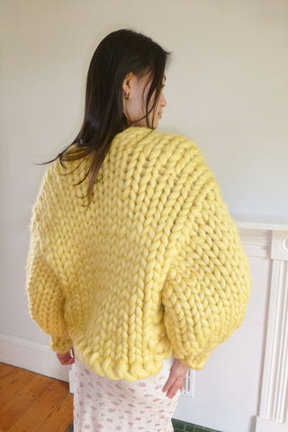 Yellow Colossal Knit Jacket