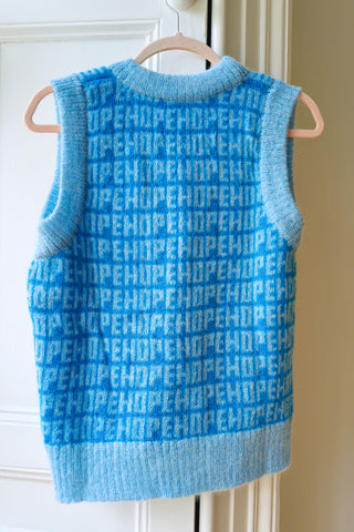 Blue Hope Knit Vest S/M (Sample)