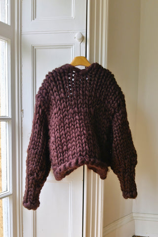 Mocha Colossal Knit Cardigan M/L (Sample)
