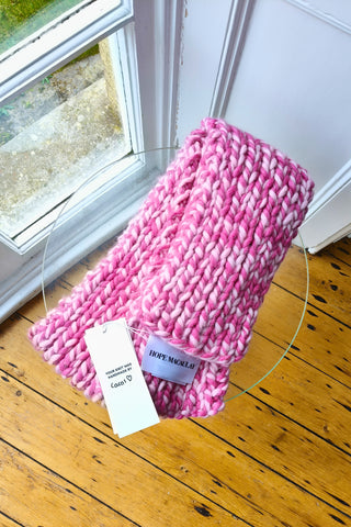 One-of-a-kind Irish Alpaca Chunky Knit Scarf - Mourne (Sample)