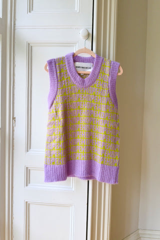 Purple & Green Hope Knit Vest M/L (Sample)