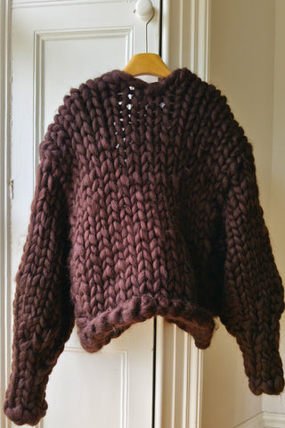 Mocha Colossal Knit Cardigan M/L (Sample)