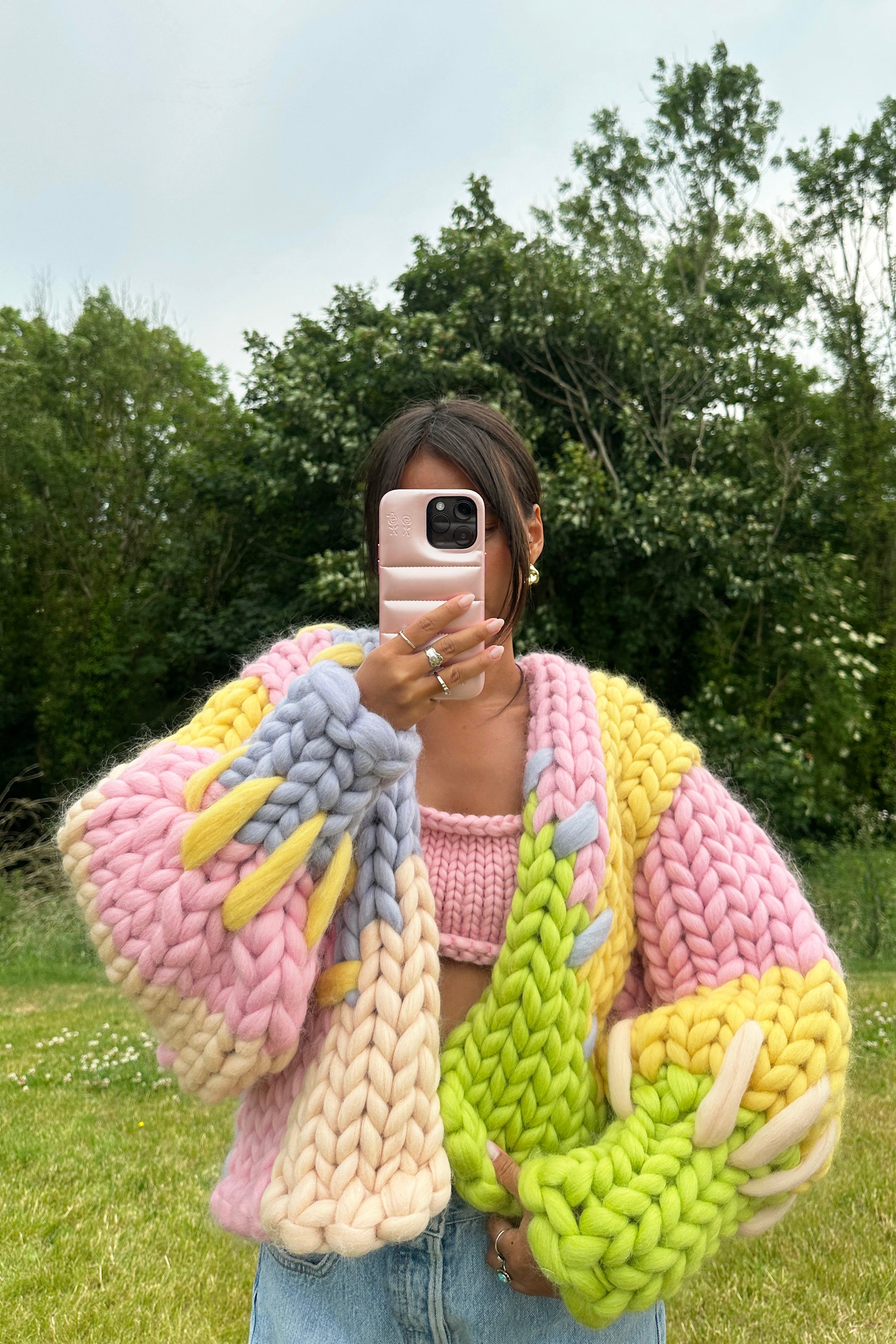 Colossal Wool Pastel Colossal Knit Jacket | Hope Macaulay