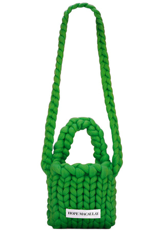 Green Colossal Knit Crossbody Bag