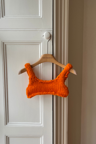 Orange Colossal Knit Bralette (Sample)