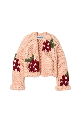 Strawberry Colossal Knit Cardigan