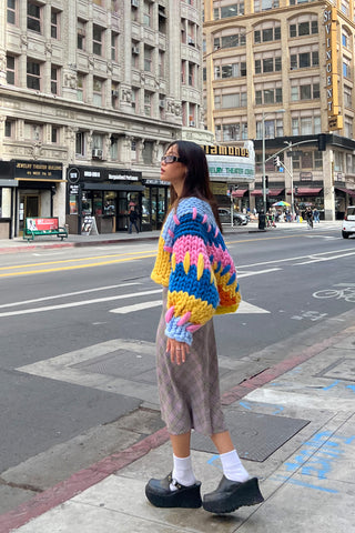 The Colourful Colossal Knit Jacket