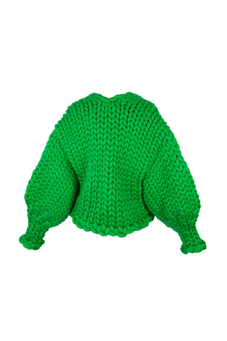 Block Green Colossal Knit Jacket